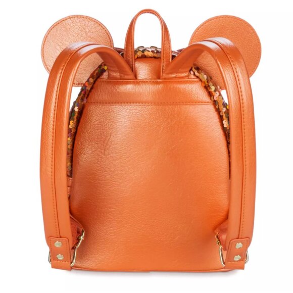 Minnie Mouse Sequined Loungefly Mini Backpack – Peach Punch
